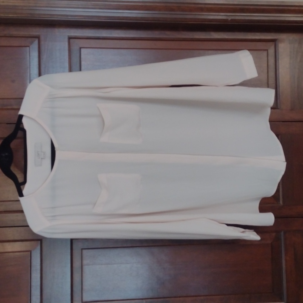 Size M Ann Taylor Loft blouse, pale blush ballet pink